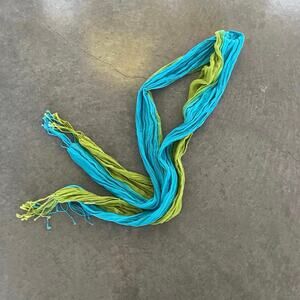 y2k vintage scarf gree and blue marykate and ashley